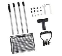 Gissroys Pelle en acier inoxydable à 4 sections pour déchets de poulet - Pour enlever les déchets de poulet - Outil de gestion des déchets