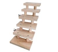 Gissroys Pet Squirrel Hamster Small Animals Perch Climbing Stairs Exercise ToysLadder Bridge Hamster Chew Toys Cage Accessories