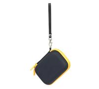 Gissroys Petit sac de rangement pour appareil photo en polyuréthane - Motif lapin - Pour appareil photo de film - Étui rigide - Organiseur multifonction, Noir