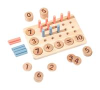 Gissroys Planche à crayons éducative en bois pour enseigner les chiffres et l'arithmétique maternelle aux enfants - Apprentissage précoce des mathématiques