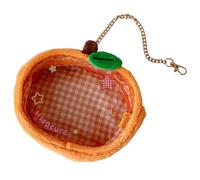 Gissroys Pochettes de transport portables pour mini poupées - Sac de présentation transparent avec porte-clés à suspendre - Organiseur avec fermeture éclair