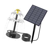 Gissroys Pompes de fontaines solaires automatiques pour les bains d'oiseaux, la faune et la vie sauvage - Installation facile - Décoration de jardin - Solaires - Oiseaux - Pompes de bain