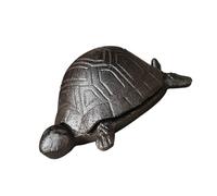 Gissroys Porte-clé réaliste aspect pierre tortue avec compartiment caché clé décorative correcteur extérieur décoration de jardin boîte en forme d'animal