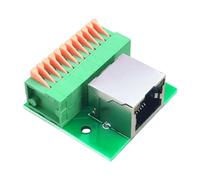 Gissroys Rails DIN industriels RJ45 connecteurs femelles indicateurs LED interfaces bornes à vis pour une installation rapide sans outil Port Ethernet monté sur PCB avec bornes à connexion rapide