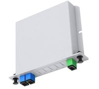 Gissroys Répartiteur de fibre 1 : 2 bouchons de carte à cassettes en ABS Répartiteur optique facile à utiliser pour les maisons Câblage Espace Internet Répartition optique du signal