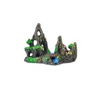Gissroys Résines Durabilité Ornements de réservoir de poisson Créer une décoration de paysage réaliste pour réservoirs d'eau salée Accessoires pour poissons d'eau salée