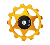Gissroys Roue de guidage en alliage d'aluminium Poulie arrière Poulie de rechange 13T Roulement en métal Vélo Roue arrière Poulie de vélo