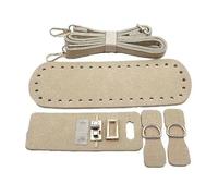 Gissroys Sac à bandoulière en cuir synthétique facile à monter avec trou et matériel pour une création rapide et unique, kit de couture de sac fait à la main, Bee White