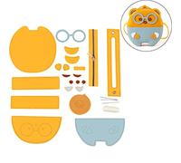 Gissroys Sac à bandoulière Kit de fabrication de sacs à bandoulière, matériaux faits à la main, joli sac à bandoulière, cadeau pour fille, ensemble pour femmes, joli ours sac à bandoulière complet