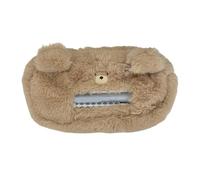 Gissroys Sac à crayons ours en peluche Dessin animé Sac à crayons pour chien Étui de grande capacité Sac à crayons pour l'école Beau dessin animé Chien Ours Sac pour enfants, Little Bear