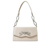 Gissroys Sac à main pour femme avec nœud Style français Sac à main élégant à la mode pour les femmes Ajoute un charme à votre soirée. Strass scintillants le soir. Sac d'inspiration française, abricot