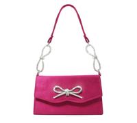 Gissroys Sac à main pour femme avec nœud Style français Sac à main élégant à la mode pour les femmes Ajoute un charme à votre soirée. Strass scintillants le soir. Sac d'inspiration française, b