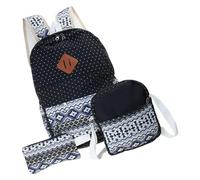 Gissroys Sacs à dos pour filles 3 pièces enfants adolescents sac à dos d'école avec sac à bandoulière sac à crayon ensemble de beaux sacs à livres voyages école voyage sacs à dos de jour, Noir