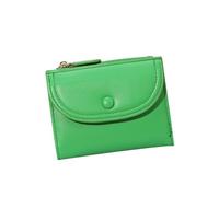 Gissroys Sleek Portefeuille à fermeture éclair en cuir PU léger avec plusieurs fentes pour cartes Organisateurs compacts pour un usage quotidien, vert, Mass Beauty