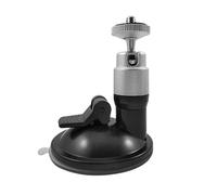 Gissroys Support à ventouse pour caméra d'action - Vis 1/4" - Bras rotatif - Appareil de support général pour pare-brise de voiture - Aspiration sport