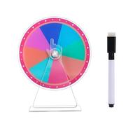 Gissroys Tabletop Prize Turn Plate Fortunes Roue rotative Jeu Lucky Draws Roue rotative Réutilisable Fortunes Effacer les biens réutilisables Fête