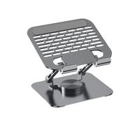 Gissroys Tablettes en aluminium - Design pliable à monter - Rotation à 360° - Avec coussinet coulissant pour la maison et le bureau - Utilisez le support de tablettes de réglage