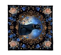 Gissroys Tarots Nappe Chats Motif Floral Astrologie Tissu Autel Table Divine Cartes Table Tapisserie Fournitures Cartes de Dieu Table Mur Décors