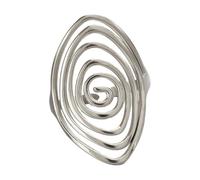 Gissroys Tourbillon Moderne Rotation Réglable Anneaux Ouverts en Acier Inoxydable Mode Tourbillon Ouverte Bijoux Confortable à Porter Quotidien Or, comme décrit