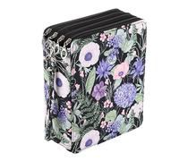 Gissroys Trousse à crayons à haute capacité colorée 168 emplacements pour stylo gel de couleur grande capacité Organisateurs pour conteneurs artistiques étudiants, Green Leaves