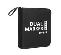 Gissroys Trousse à crayons de grande capacité 60/72/100/120 emplacements pour dessin de pages à colorier Marqueur d'art avec dessin de voyage, 100 trous