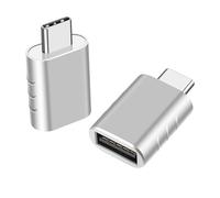 Gissroys USB 3.2 type C vers USB - Fonction convertisseur - Taux de transfert 10 Gbit/s - Boîtier en aluminium pour téléphones, tablettes, ordinateurs portables - Aluminium de type C OTG