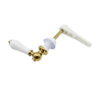 Gissroys Victorians Styles Cuvette de toilette en céramique en alliage de zinc solide Accessoire pour salle de bain Mise à niveau Utilisation quotidienne Levier de citerne en céramique
