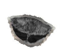 Gissroys Vikinges Col en fausse fourrure avec stylo Chevalier médiéval en papier d'épaule Cape Shawl Renaissances Larp Cosplay Costume Viking Col en fausse fourrure, Noir et blanc deux, taille unique