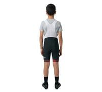 Cuissard court gist junior bretelles fond 3 density noir bords rouge 8-10 ans -