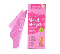 GisWell Lot de 10 entonnoirs jetables pour femmes - Aide à pipi portable en carton imperméable - Idéal pour le camping, les festivals, les voyages et la grossesse - Discret et hygiénique