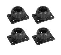GisWell Lot de 4 adaptateurs de rotule de 17 mm - Compatible avec l'éclairage de fléchettes Plasma Winmau et supports universels pour téléphone portable - Noir