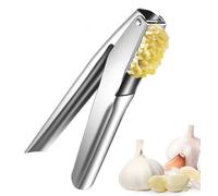 GisWell Presse-ail en acier inoxydable, hachoir à ail, presse-ail, passe au lave-vaisselle, anti-fuite, facile à nettoyer, passe au lave-vaisselle