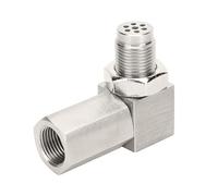 GisWell Rallonge de capteur d'oxygène, M18 x 1,5, en acier inoxydable, 90°, pour éliminer la lambda, adaptateur pour catalyseur de voiture/camion CEL Fix