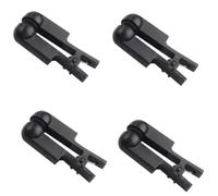 Giswell Vagus Stimulateur nerveux pour oreilles, clips de correction d'oreille Tienfokota double face pour massage électrothérapie, accessoire conducteur pour appareils TENS, 2 paires, noir