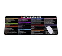 Git Cheat Sheet Tapis de souris pour débutants, Git CheatSheet pour ingénieurs logiciels, guide de référence Git, bureau, ingénieurs logiciels, pirates et programmeurs Cadeau pour programmeur IA KMH