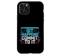 Git Happens Commit To It Dev Workflow Programmer Coder - Coque pour iPhone 11 Pro