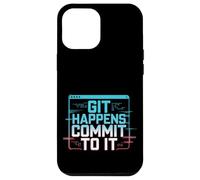 Git Happens Commit To It Dev Workflow Programmer Coder - Coque pour iPhone 12 Pro Max