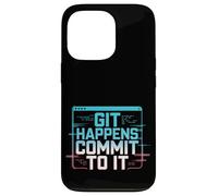 Git Happens Commit To It Dev Workflow Programmer Coder - Coque pour iPhone 13 Pro
