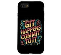 Git Happens Commit to It Dev Workflow Programmer Coder - Coque pour iPhone SE (2020) / 7/8