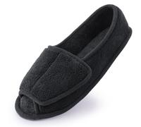 Git-up Chaussons Femme en Mousse à Mémoire Confortable Respirante Bout Ouvert Peluche Chaud Antidérapage Maison Pantoufles pour Intérieur et Extérieur