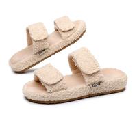 Git-up Chaussons pour femmes avec soutien de la voûte plantaire et fermeture à boucle et crochets réglable, semelle en EVA durable