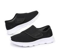 Git-up Chaussures de Marche Larges pour Femmes en Mesh Respirant, Baskets réglables