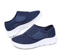 Git-up Chaussures de Marche Larges pour Femmes en Mesh Respirant, Baskets réglables