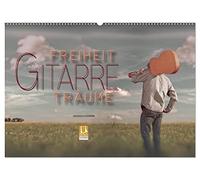 Gitarre - Freiheit Träume (Wandkalender 2026 DIN A2 quer), CALVENDO Monatskalender: Die Gitarre, untrennbar verbunden mit der Sehnsucht nach Ferne und Freiheit, beeindruckende Bilder von Peter Roder.