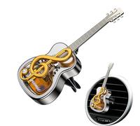 Gitarrenförmiger Auto-Lufterfrischer & Diffuseur Clip - Dekoration Für Kfz-Klimaanlage | Musik-Design Duftstecker & Entlüftungsklammer | Gitarren-Aroma-Armaturenbrett & Lüftung, 1 pièce