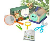 Gitekain Attrape-pour,Jouet d'Exploration Nature et Plein Air,Outils de Capture de en Extérieur avec Filet Collecteur, Pince et Loupe - pour Jardins, Parcs et