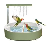 Gitekain Baignoire du Perroquet - Douche d'oiseaux Intérieure pour Les Tourtereaux, Caloches, Pinsons, Cacatoes Et Les Conures avec Une Fonction De L'étang d'eau pour Une Utilisation en Cage, Un Ne