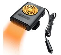 Gitekain Car Heater, 12V Windshield Defroster, Portable Heating Fan, Cooling Function, Auto Window Demister for Winter Camping Or Vehicle Use, 5.31x4.13x2.99 inches, Orange, Black