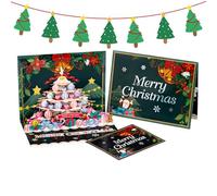 Gitekain Carte de Vœux de Noël - Cartes de Vœux Drôles,Cartes Cadeaux Noël 3D Avec Enveloppes | Pour Femme Homme Ados Famille Amis Grands-Parents