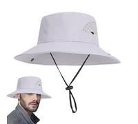 Gitekain Chapeau De Soleil - UPF50+ Chapeau pour Activités Extérieures - Large Bord avec Cordon Élastique pour Baseball Plage Travail Femmes Père Golf Camping Voyage Jardinage